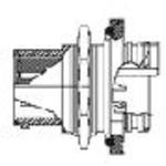 2-Pin Circular Jam Nut Connector, Straight Body, -65°C to 175°C