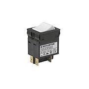 Circuit Breaker Accessories, Therm, Rocker, CUR-RTG 15A, Snap-In, 2 Pole, Vol-RTG 240/60VAC/VDC