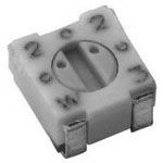 RESISTOR, TRIMMER, CERMET, 1 TURN(S), 0.125 W, 200 ohm, 3MM, RECTANGULAR, 3PINS, ROHS COMPLIANT