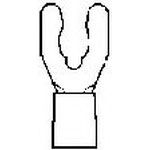 Spring Spade Terminal, Brass/Tin, 16-22AWG, 600V, Insulated