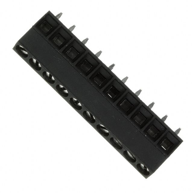 10 Pos 3.5mm Pitch Vertical ZIF FFC/FPC Connector, 12A, 300V