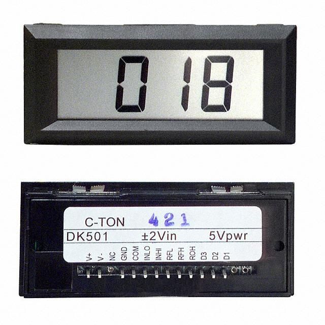 LCD Voltmeter 2VDC Panel Mount 60mm