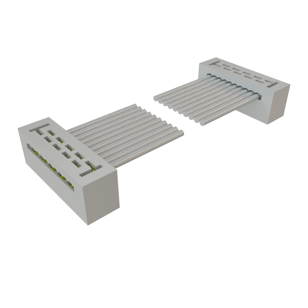 Cable Assembly Flat Ribbon 0.355m 28AWG IDC Connector to IDC Connector 10 to 10 POS SKT-SKT IDT-IDT Bulk