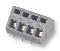 4-Pos Terminal Block, 24A, 320V, 2.5mm², Cage Clamp, TH