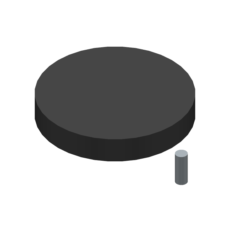 3V 50mAh Rechargeable Lithium Coin Battery, Surface Mount
