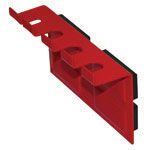 MAGNETIC PRY BAR HOLDER,STEEL, 5.75Lx3.0H,RED