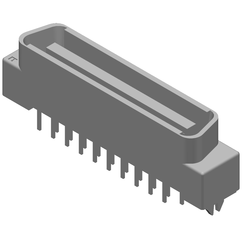 40 Pos Male Ethernet Connector, Through Hole, 1A, 2.54mm Pitch