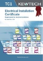 Kewtech Corporation TC1 Electrical Installation Certificate, Certificate Type Electrical Installation