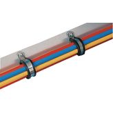 Cable Clamp 5.2 mm -20. . .+80 °C black ø 20.6 mm Aluminium/chloropene - 211-15150, ALU 15 C, HellermannTyton