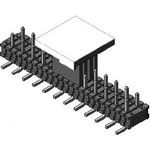 24-Contact Unshrouded Surface Mount Header, HDR, 2.54mm Pitch