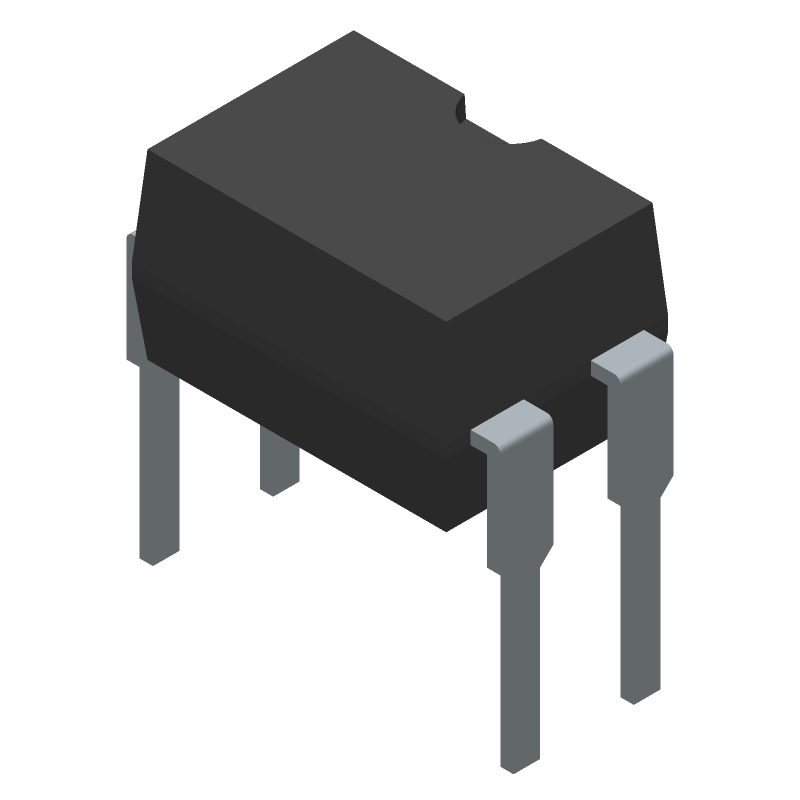 5.3kV Optocoupler, 1-Ch, 55V Vceo, 320% CTR, PDIP