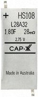 CAP-XX 1.8F Electric Double Layer Capacitor 2.75 V dc 20% tolerance