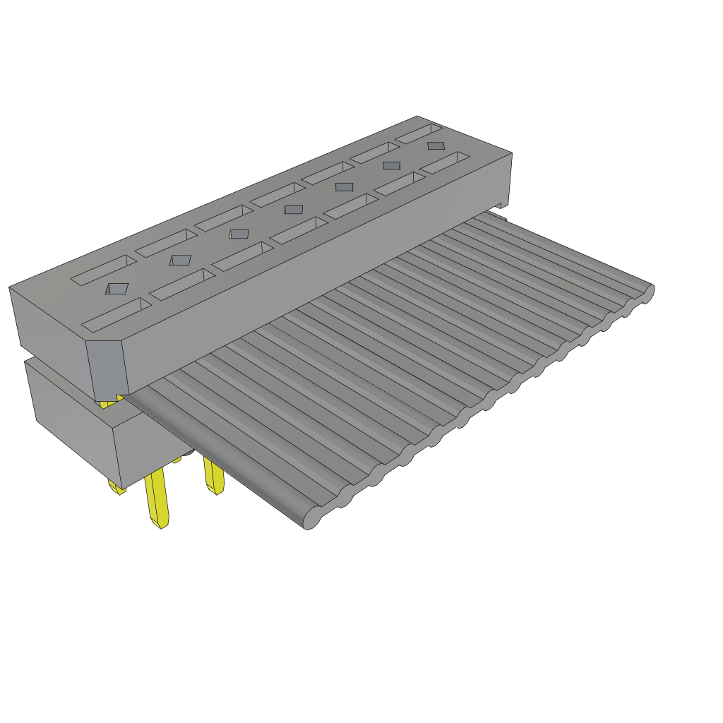 Cable Assembly Flat Ribbon 0.482m 28AWG IDC Connector 14 POS PL IDT Bulk