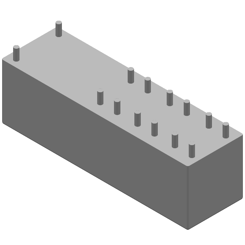 Safety Relay, 6PST, 110VDC Coil, 8A/250VAC Contacts, Through Hole