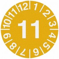Idento Adhesive Inspection Date Labels. Quantity: 10
