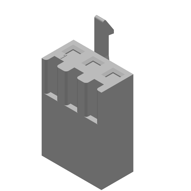 3 Pos Wire Housing, 3.96mm Pitch, Crimp Socket, 6.5A, 250V