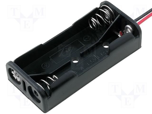 HOLDER BATTERY 2CELL AAA 6"LEAD