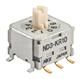 8mm Process Sealed SMT DIP Rotary Switch; Packaging: Tray; Poles: BCD; no positions: 10; Current Rating: 100mA; Voltage Rating: 5VDC; Actuator Type: Rotary with Shaft; actuator level: Raised; contact material: Beryllium Copper; contact finish: Gold; height above board: 0.346" (8.80mm); Mounting Type: Surface Mount; Termination Style: Gull Wing; pitch: 0.100" (2.54mm), Full; washable: Yes; Features: Epoxy Sealed Terminals; Rating: 0.1