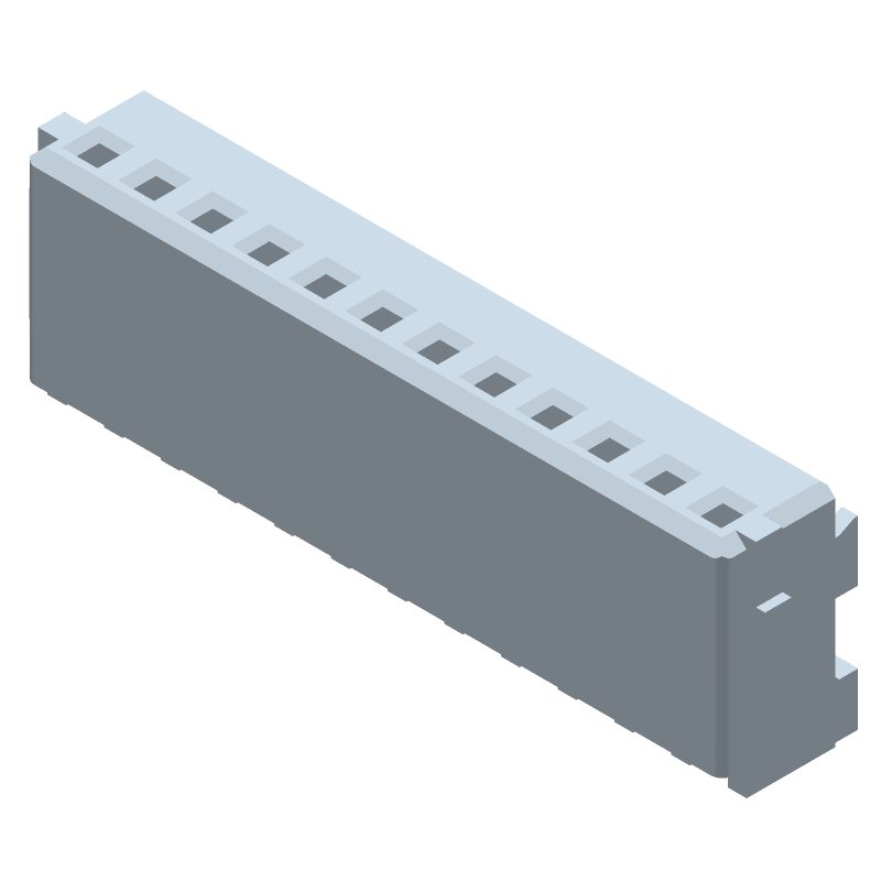 12 Pos 1.5mm Crimp Wire Housing, Female Socket, 2A, 50V