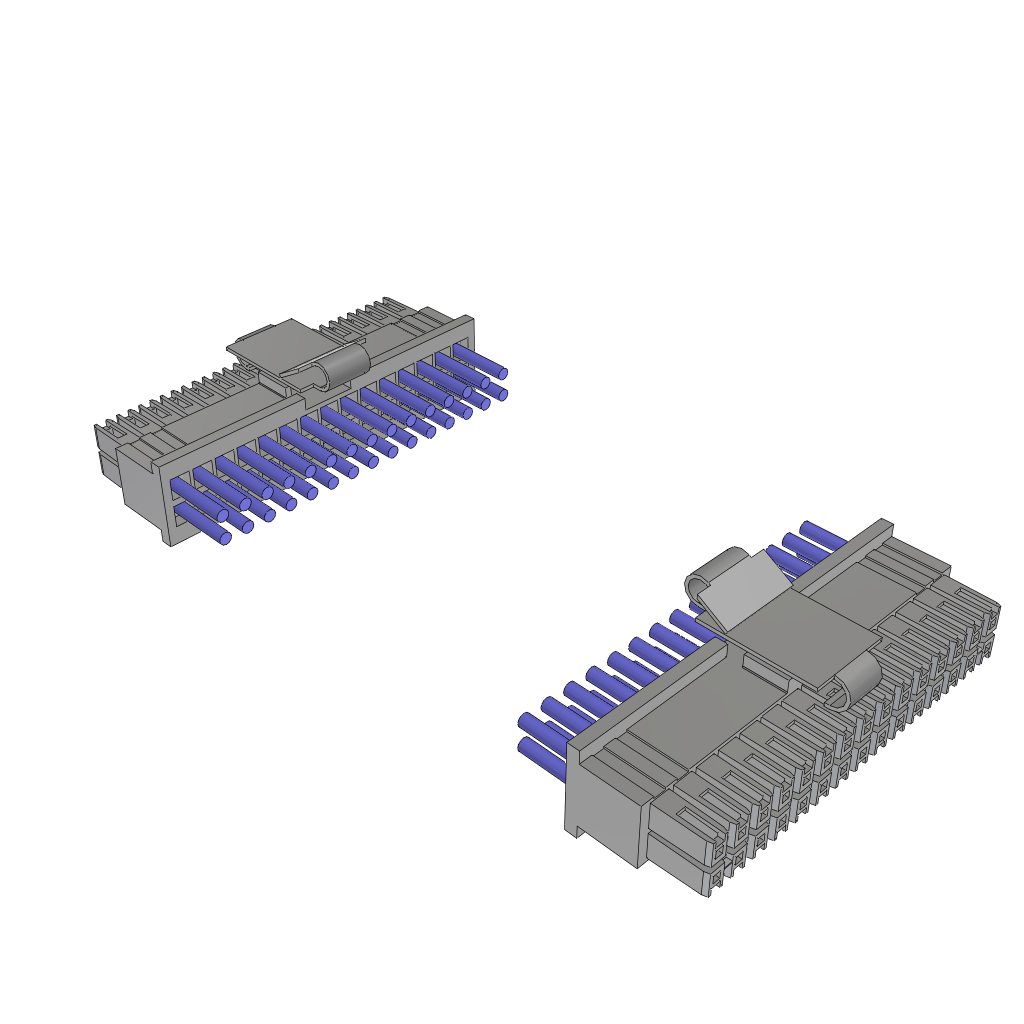Cable Assembly AC Power 0.101m Power to Power 30 to 30 POS SKT-SKT Crimp-Crimp 30AWG