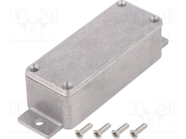 DELTRON ENCLOSURES         455-0010             Metallic Enclosure, Box, Diecast, Flanged, IP54, EMI/RFI Box, 29.5 mm, 35.1 mm, 89.2 mm, Aluminium