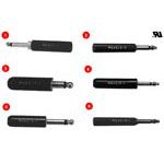 Conn 1/4" Phone Plug PL 3 POS Screw ST Cable Mount 3 Terminal 1 Port