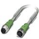 Cable Assembly Flexible 3m 22AWG M12 Circular to M12 Circular 3 to 3 POS PL-SKT