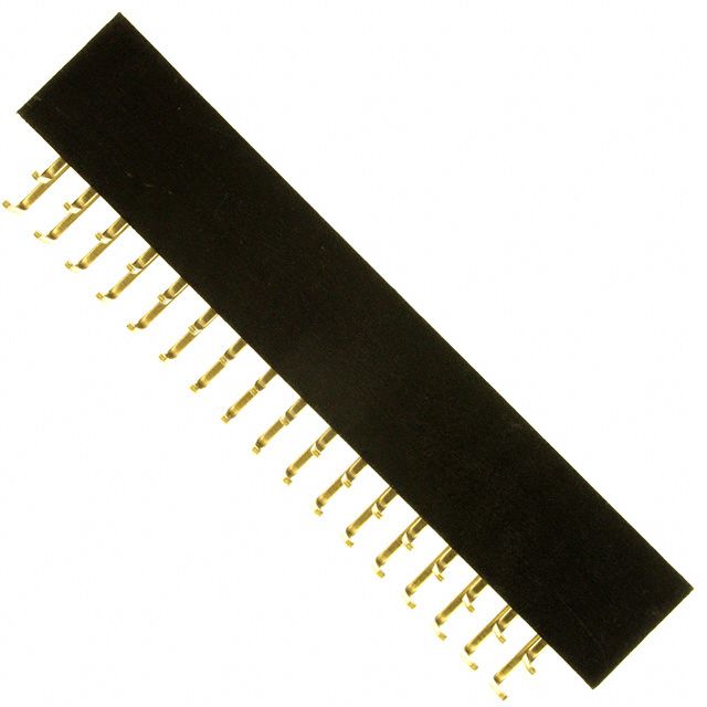 34 Pos 2.54mm Gold Socket Header, 2 Rows, RA Thru-Hole