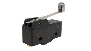SPDT Snap Action Switch, 15A, 480VAC, Roller Lever, Screw Terminal