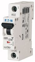 EATON MOELLER FAZ-C16/1 Thermal Magnetic Circuit Breaker, FAZ Series, 415 VAC, 48 VDC, 16 A, 1 Pole, DIN Rail
