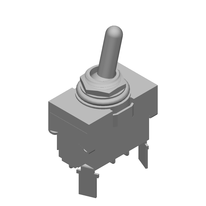 Toggle Switch SPST ON-OFF Quick Conn 20A 250VAC Panel Mount