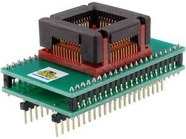 IC ADAPTER, 44-PLCC TO 44-DIP; Convert From:44-PLCC; Convert To:44-DIP; Pitch Spacing:-; Row Pitch:-; Product Range:-; Board Thickness:4.57mm; External Height:17.65mm; External Width:16.71mm ;RoHS Compliant: NA