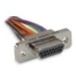 Conn Micro D-Subminiature PIN 31 POS 1.27mm Crimp ST Cable Mount 31 Terminal 1 Port