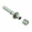 POF Simplex ST Connector, 1000um, Crimp, Cable Mount, Grey