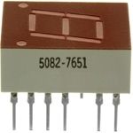 7-Seg Red LED Display, 1-Char, 10.9mm, DIP, 30mA