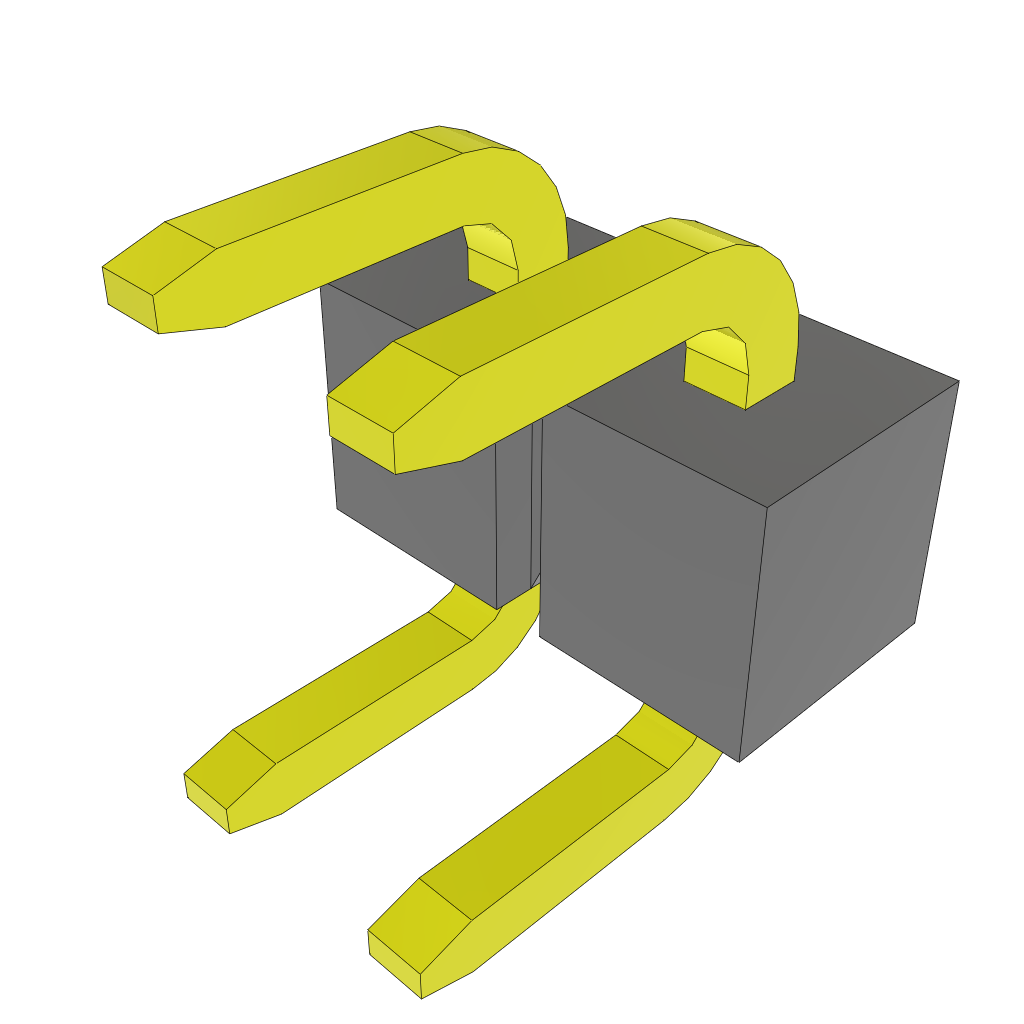 Conn Jumper HDR 2 POS 2.54mm Solder ST Thru-Hole Bulk