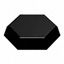 BUMPER HEXAGONAL 0.65 HEX BLK