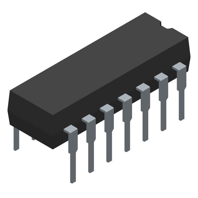 3-Element 3-IN CMOS AND Gate IC, PDIP, 3-18V