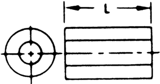 Nylon Round Spacer, 12.7mm L, 4.34mm ID