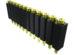 20-Contact Socket Strip Header, SKT, 2.54mm Pitch, Through Hole Mount