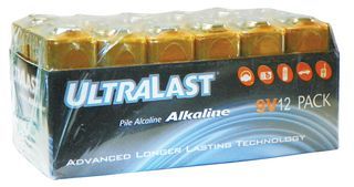 BATTERY, ALKALINE, 9V; Battery Technology:Alkaline; Battery Capacity:570mAh; Battery Voltage:9V; Battery Size Code:-; Battery Terminals:Snap Contact; External Diameter:-; External Height:-; External Width:-; External Depth:-