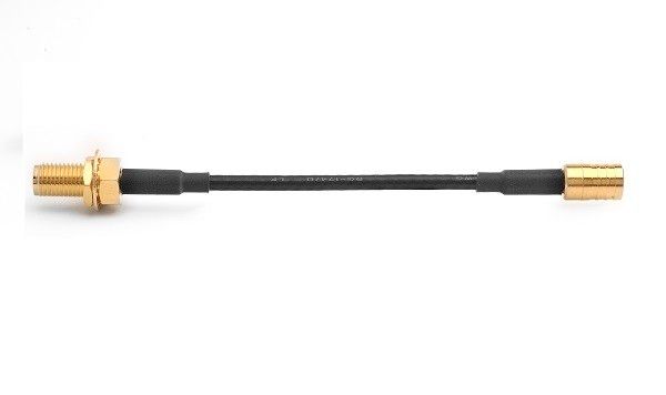 Coaxial Cable Assembly 0.1m SMA Female to SMB Plug 6GHz 50R