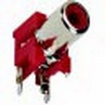 Right Angle Audio Jack, 1 Pole, 2A, 34V, Solder, Copper Alloy