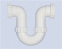 Plumbing,waste trap,tubular,polypropylene,white,ru