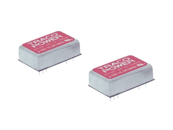 DC/DC converter 18. . .75 VDC 15 VDC 15 W, THD 15-4823WIN, Traco Power
