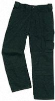 Men's 38in Waist, 31in Long Black Water Repellent Cotton, PET Trousers