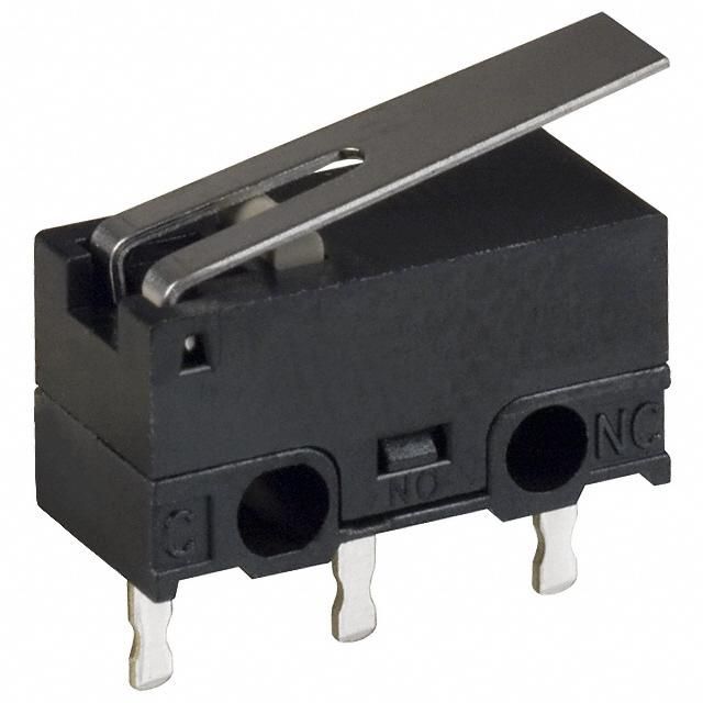 SPDT Hinge Lever Microswitch, 1A 125VAC, PC Pins
