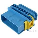 Conn Housing PL 16 POS 6mm/4mm Crimp ST Cable Mount Blue Box Automotive