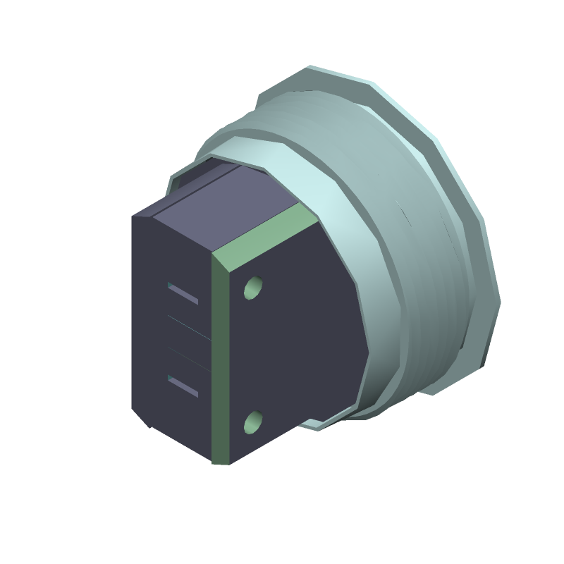 Illuminated Pushbutton Switch, 5A 250VAC, SPST, Panel Mount, Solder