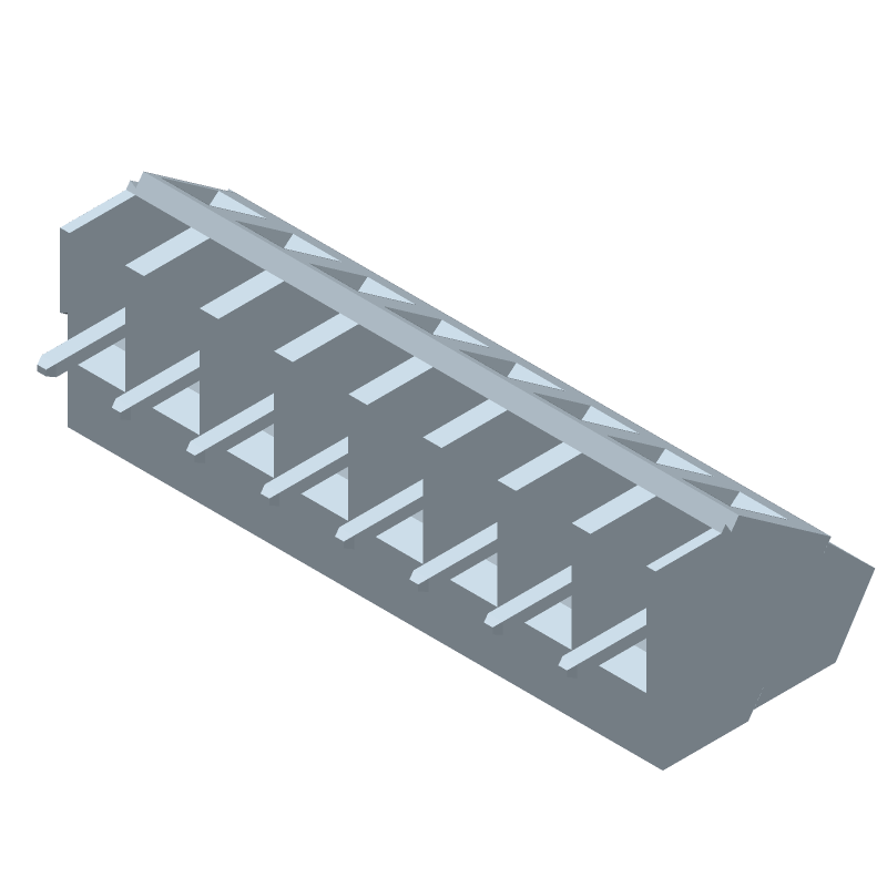 8 Pos 5.08mm Terminal Block, Wire-to-Board, 17.5A, 300V
